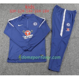 Chelsea Dziecięcy Komplet Bluzy Treningowe Niebieski II 2018-2019